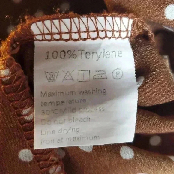 Exlura Polka Dot Pleated Midi Skirt w/ Pockets sz M - Picture 8 of 9